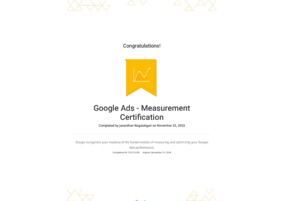 Google Ads - Measurement Certification